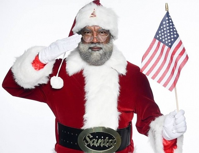 Larry Jefferson é o primeiro Papai Noel negro de maior shopping dos EUA. Foto: Reprodução/Facebook/Larry Jefferson