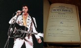 Bíblia pessoal de Elvis Presley traz anotações do cantor. (Imagem: Guiame)
