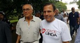 João Doria e o vereador Eduardo Suplicy, durante visita ao Parque do Ibirapuera | Helio Torchi/Sigmapress/Folhapress