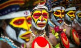 Moradores de Papua Nova Guiné costumam se pintar para guerras e rituais. (Foto: Portal Photos - Fábio Elias)